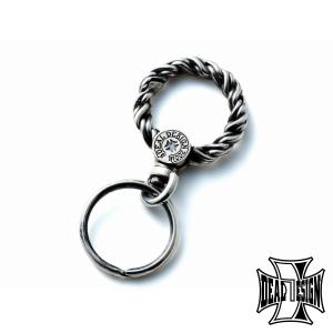 DEAL DESIGN ディールデザイン スクロールロープカラビナ キーホルダー キーリング シルバー小物 シルバー925 シルバーアクセサリー 銀 SV925 爆買