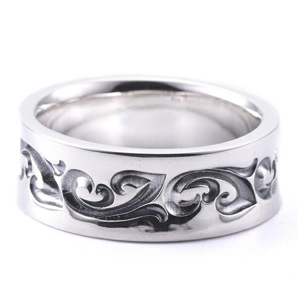 DEAL DESIGN ダブル フローラル リング 太 5〜23号 指輪 シルバーリング メンズ レ...