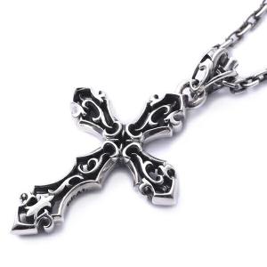 GRAN DEUR 選べる 天然石 アイアンクロス シルバー ペンダントトップ