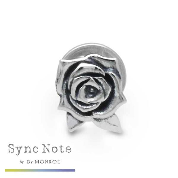 Dr MONROE ドクターモンロー シンクノート ローズスタッズピアス 1P 片耳 ローズ バラ ...