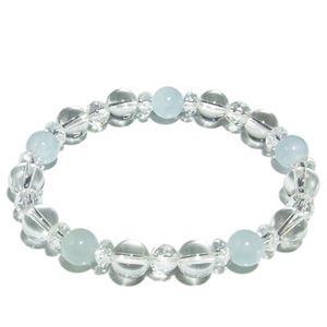 ブラック スター サファイア ブレスレット 8.5mm 17.5cm メンズM