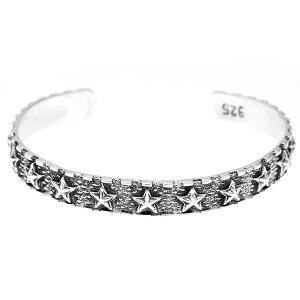 ヴィンテージ VINTAGE シルバー アメリカンスター バングル ブレスレット THEFT セフト 星 スター バングル シルバー Star bangle