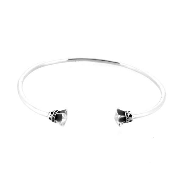 スター バングル 星 シャープ シンプル ブレスレット バングル 腕輪 シルバー925 銀 シルバー...