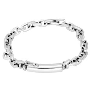 Dr.  LAVER ラバー 10MM Cable Chain T Bar LAVER 10mm Cable Chain T Bar Bracelet [no.3]｜Silver and