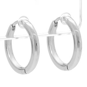 シンプル シルバー フープピアス 18mm×3mm 1P 片耳用 ピアス フープ