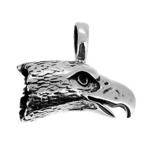 イーグルバードヘッドペンダント バイキングイーグルバードネックレス 男性用 パンクイーグルくちばしネックレス ゴシックイーグルヘッド ゴッドイーグルネストペンダント｜シルバー925｜ターコイズ