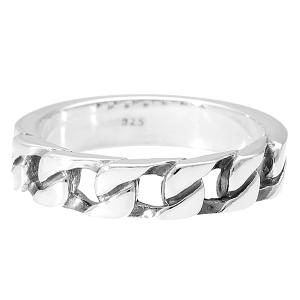 ウェーブ ライン シルバー リング 17号 指輪 シルバー925 銀 白仕上げ