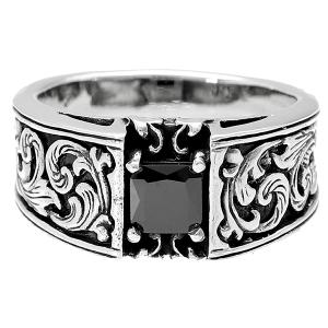 透かし 唐草 レリーフ シルバーリング 9〜23号 シルバー925 指輪