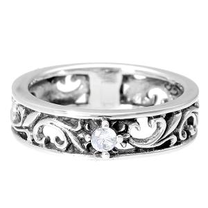 アラベスク ロープ シルバー リング 17号 唐草 模様 指輪 シルバー