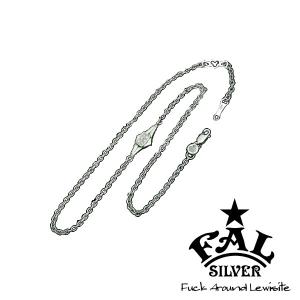 F.A.L スウィル パターン ハート ペンダント シルバー ネックレス