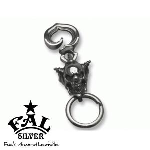 NO BRAND ノーブランド CLIP KEY CHAIN ROLLER SKULL クロスボール