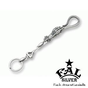 Cold I's パイソン スケルトン キーチェーン キーホルダー シルバー