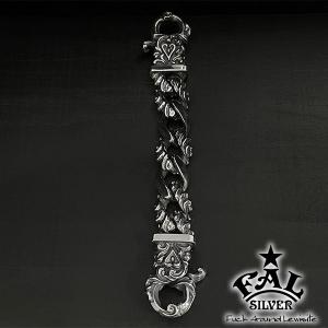 Cold I's パイソン スケルトン キーチェーン キーホルダー シルバー