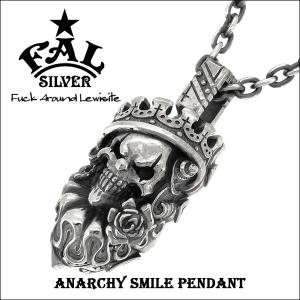 F.A.L ピエロ　スカル　ペンダント　シルバー925ネックレス　レア エフエーエル ペンダントトップ メンズ ブランド シルバー スウィル