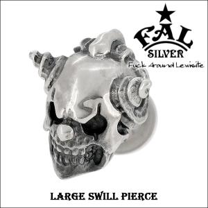 【匿名配送】 F.A.L エフエーエル ルーズスウィル スカルピエロチェーン付き エフエーエル ペンダントトップ メンズ ブランド シルバー