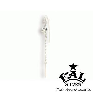 ドロップピアス メンズ シルバー シェイクニードル 1P 片耳 人気