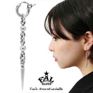 K シルバードロップピアス(片耳) K シルバードロップピアス(片耳) シルバー925 スカルピアス ドロップ