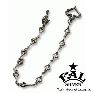 エフエーエル ウォレットチェーン メンズ ブランド シルバー インディ