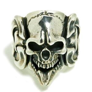 リング メンズ シルバー スカル ドクロ ハード 11-27号 ブランド 指輪