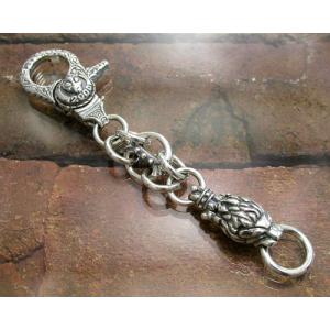 エイリアン 一点物 シルバーキーチェーン Alien2000 シルバー925 宇宙