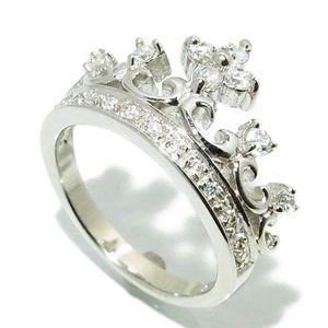 NOJESS ノジェス K10 0.01ct クラウン ピンキー リング 指輪 イエロー