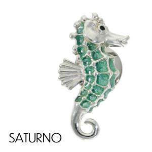 ピンブローチ 海亀 ウミガメ カメ 爬虫類 シルバー925 メンズ