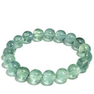 フローライト ブレスレット 10mm 16.5~18.5cm S~LL サイズ 天然石