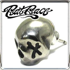 ラットレース ピアス メンズ ブランド 片耳 シルバー L.K.C スカル 1P r.l.d シルバー925 おしゃれ RAT RACE 人気｜ginnokura