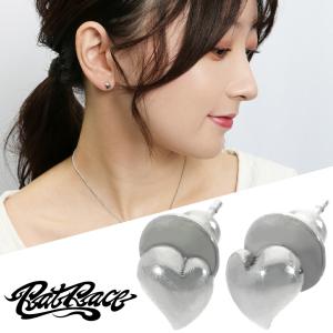 RAT RACE ラットレース R.L.D Bling Heart Pierce ブリングハートピアス シルバー ピアス ハート シルバーピアス 片耳 片耳用 1P スタッドピアス｜ginnokura