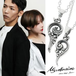 ハワイアンジュエリー 月 ペアネックレス サージカルステンレス 金属