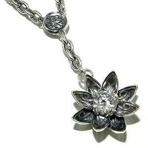 エムズコレクション ネックレス メンズ ブランド シルバー ジルコニア ロータス 蓮 シルバー925 ペンダント チェーン付 Frt X0151 Chain 新宿銀の蔵 年中無休 一部即日発送 通販 Yahoo ショッピング