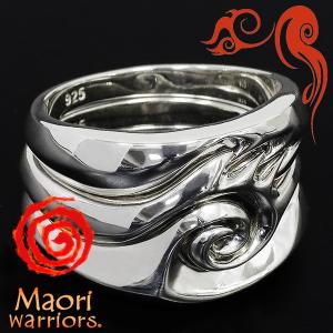マオリシルバー 925波形リング直径21mm Maori マオリウォリアーズ リング メンズ ブランド 指輪