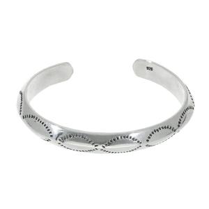 5.0mm幅 フェザー ターコイズ バングル シルバー925 ブレスレット