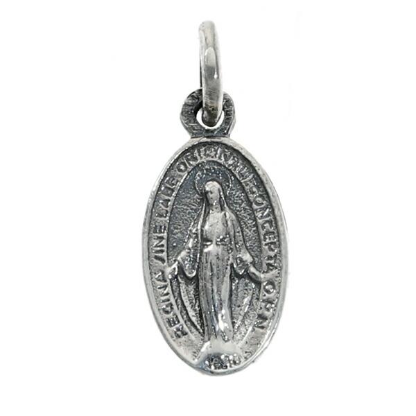 不思議のメダイ マリア ペンダントトップ ネックレスチャーム (チェーンなし) シルバー925 ネッ...