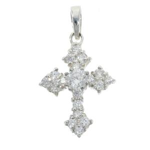 シルバー925 ペンダント クロス ネックレストップ フレア クロス 24 クロス フレア ネックレス ペンダント トップ チャーム シルバー