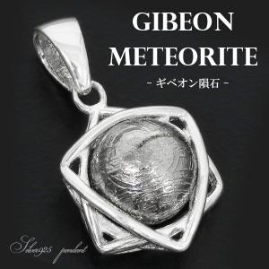運気の上昇✨☆ギベオン隕石・メテオライト☆シルバーネックレス 隕石 ギベオン メテオライト シルバー ペンダントトップ