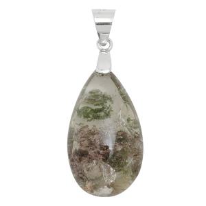ガーデンクォーツ ペンダントトップ シルバー カット 天然石