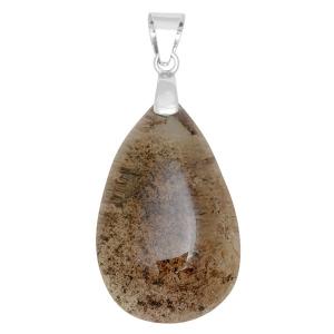 ガーデンクォーツ ペンダントトップ シルバー カット 天然石