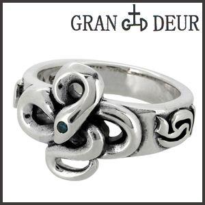 蛇 指輪 メンズ リング シルバー うねるヘビ スネーク ブルー