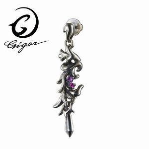 ピアス ダーツオブジゴロウ シルバー (片耳) ジルコニア 総重量約8.3g