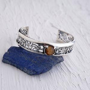 Give Me a Wing ストーン ウイング バングル シルバー メンズ