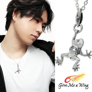 Give Me a Wing ダイヤ 入り プチ ペンダント 40cm チェーン付き