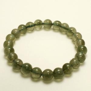グリーンルチルクォーツ ブレスレット グリーンキャッツアイ ルチル