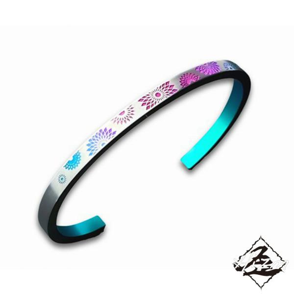 Hizm カテドラルバングル S 純チタン バングル 15-20cm チタンアクセサリー 腕輪 金属...