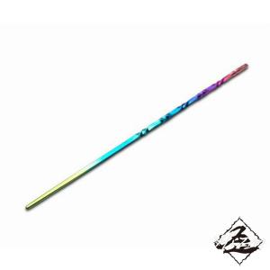 Hizm チタン製 角簪 カテドラル 銀無垢 純チタン 簪 15-18cm 軸太さ