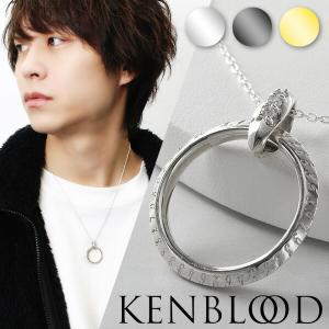 KENBLOOD ケンブラッド 選べる3カラー リングネックレス リングペンダント シルバー925 メンズネックレス ネックレス 男性 グラスフック シンプル｜ginnokura