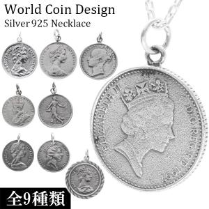 25セント コイン ネックレス ペンダント シルバー925 インディアン 
