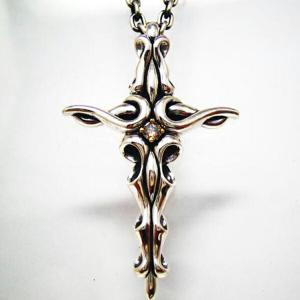 K-SMITH クロスパーツ チェーンタイプ ネックレス 50cm チェーン幅6.1