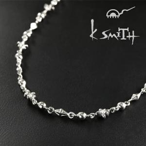 K-SMITH クリスタル ヴァジュラ ネックレス シルバー