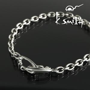 K-SMITH（ケースミス） 唐草 ブラウンダイヤモンド バングル シルバー